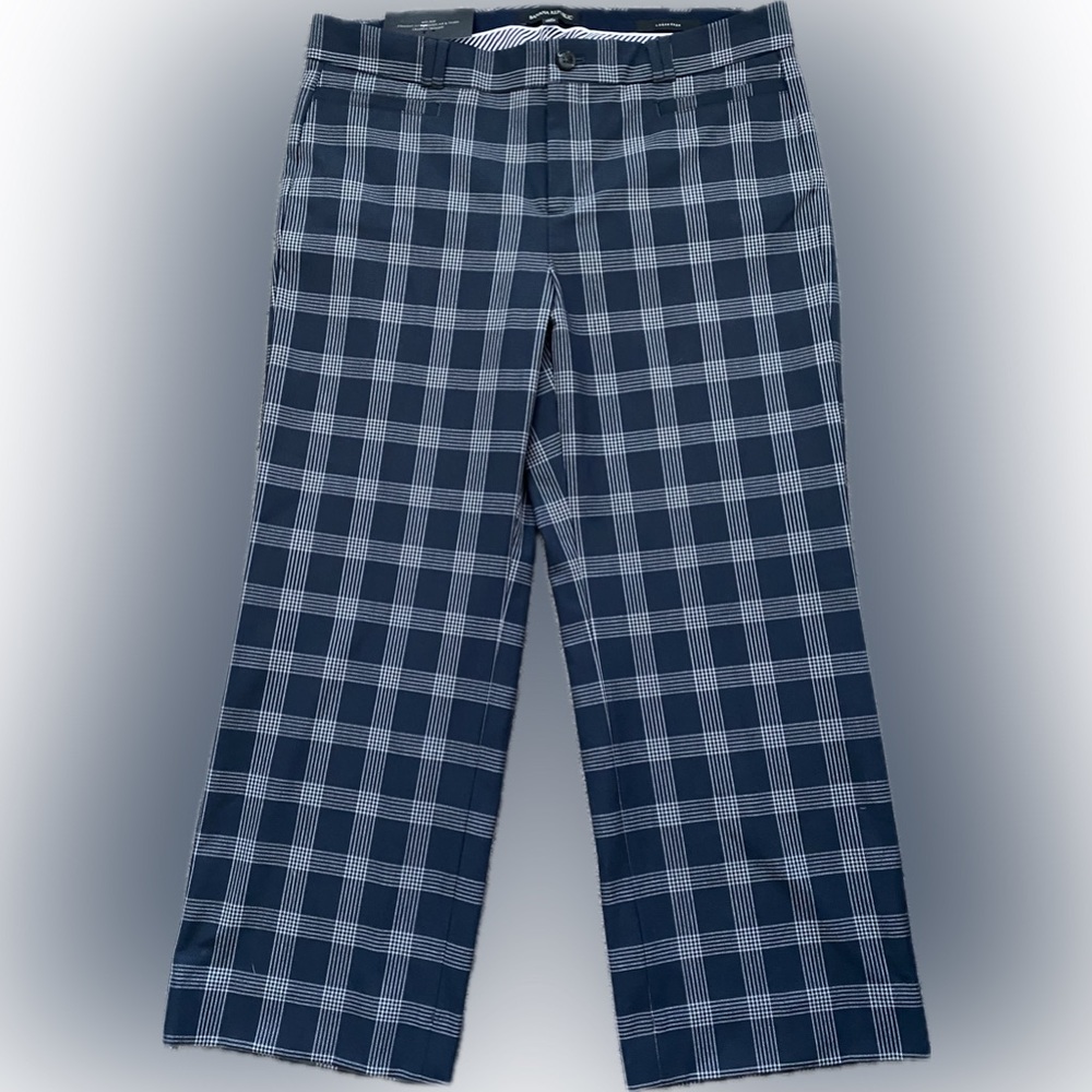 Banana Republic Plaid Logan Crop - Size 10 - NWT